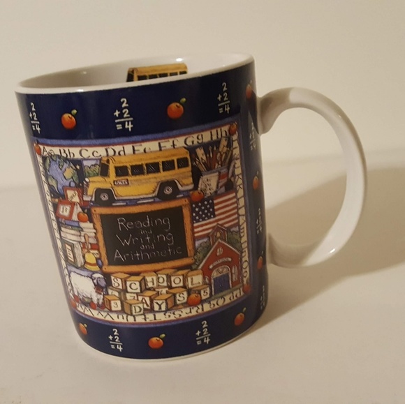 Vintage Lang &Wise 1996 School Bus Teacher coffee mug - Picture 6 of 7